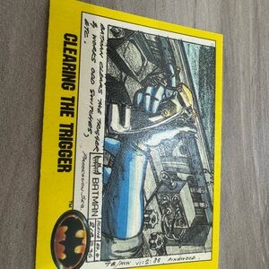 Batman Trading Card - Yellow and Blue